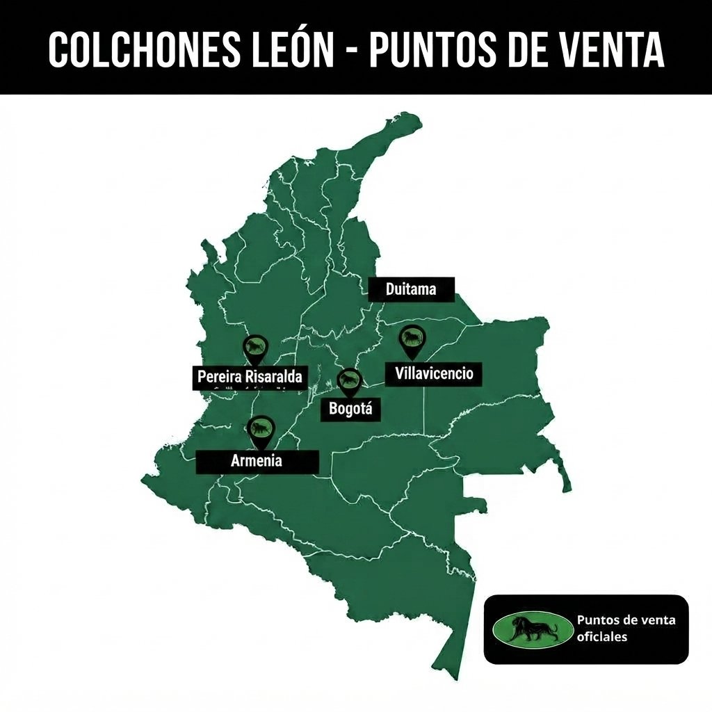 Mapa ciudades colchones leon